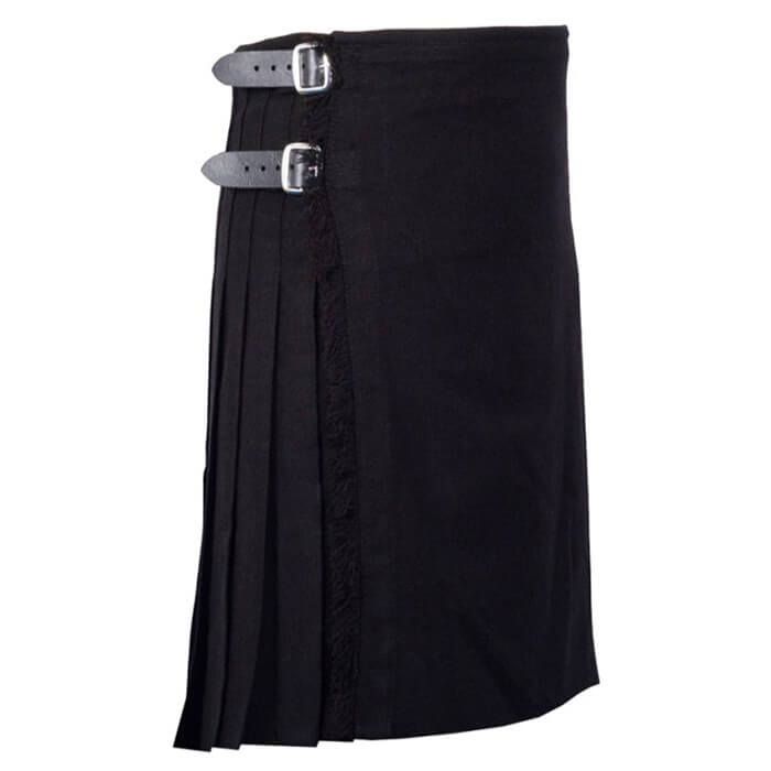 Black Tartan Kilt for Men