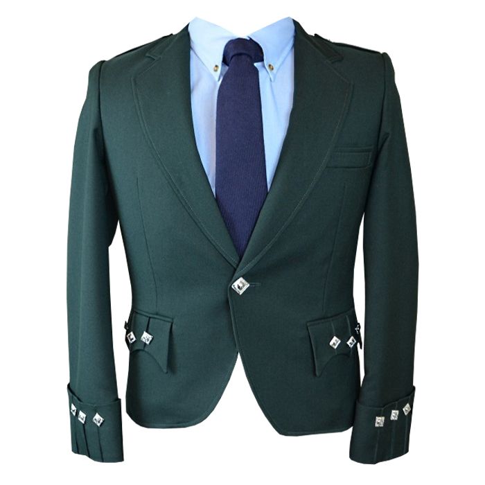 Green Argyll Kilt Jacket and Vest