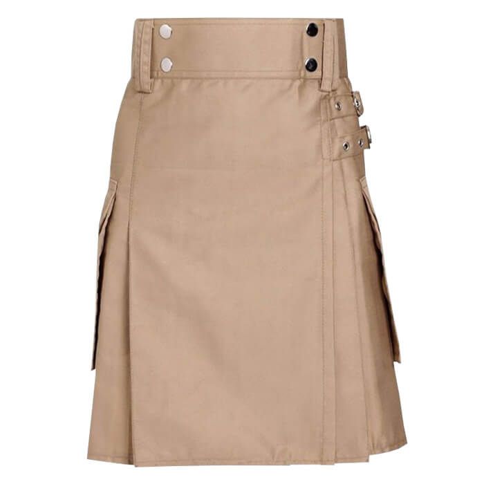 khaki utility kilt for Ladies