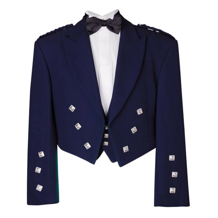 Prince Charlie kilt Jacket Blue- Kilt Valley