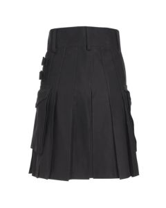 Black Utility Kilt for Female Front