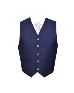 Blue Argyle Kilt Jacket with Vest