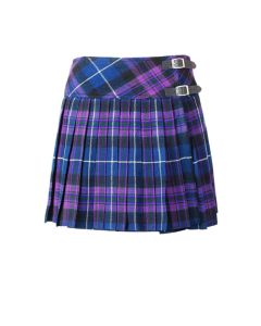 Ladies full Round Pleated Tartan Mini Skirt