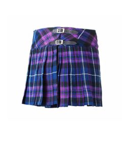Ladies full Round Pleated Tartan Mini Skirt