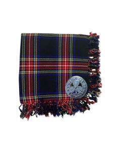 Tartan Fly Plaid with Brooch